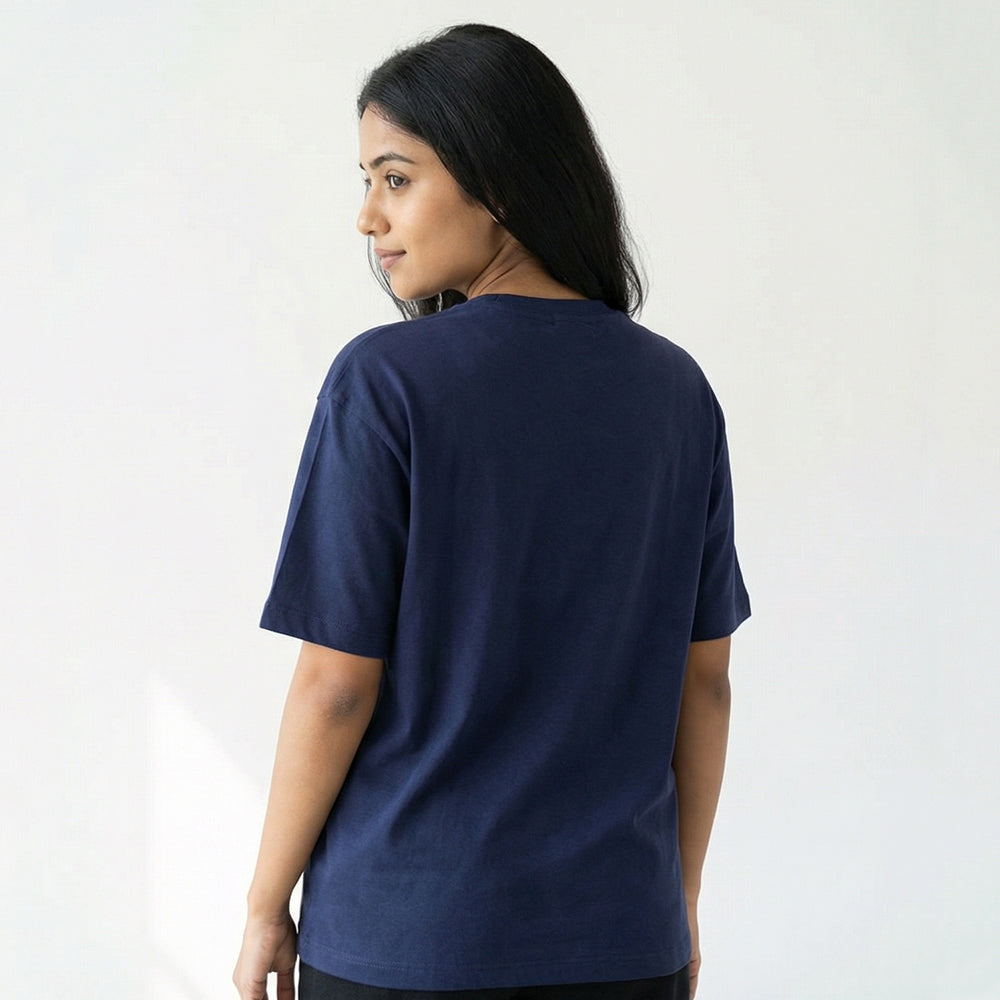 Adulting Is Hard- Navy Blue Baking Round Neck Tshirt