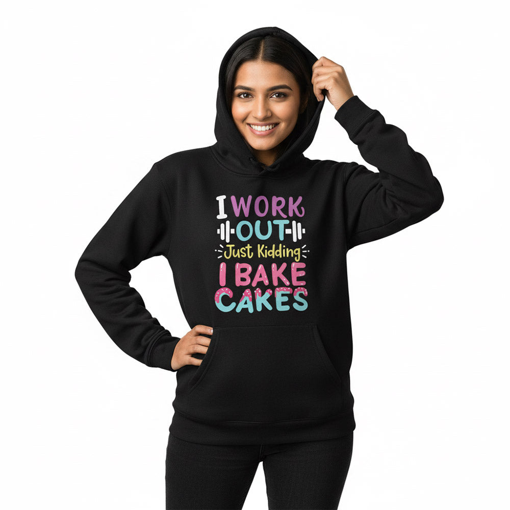 I Bake Cakes - Black Baking Hoodie