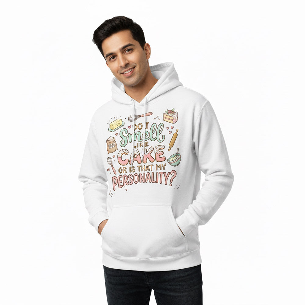 Smell Like Cake - White Baking Hoodie