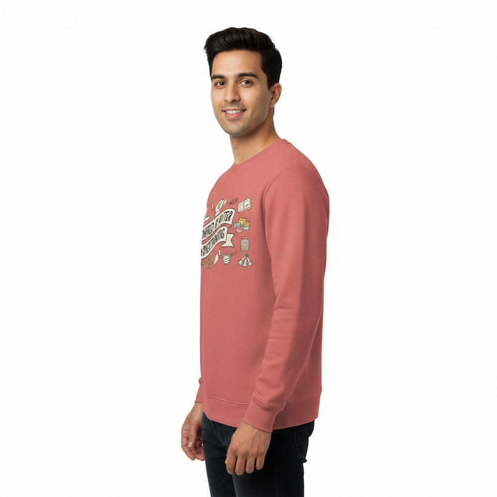 Powered by Butter - Coral Baking Sweatshirt