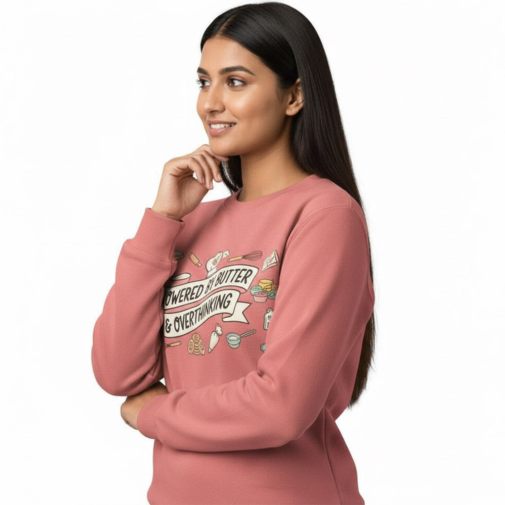 Powered by Butter - Coral Baking Sweatshirt