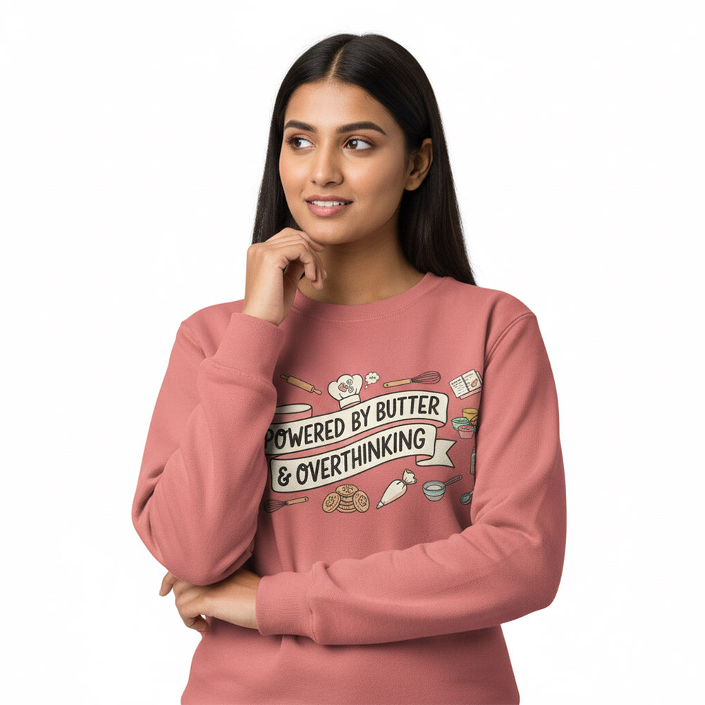 Powered by Butter - Coral Baking Sweatshirt
