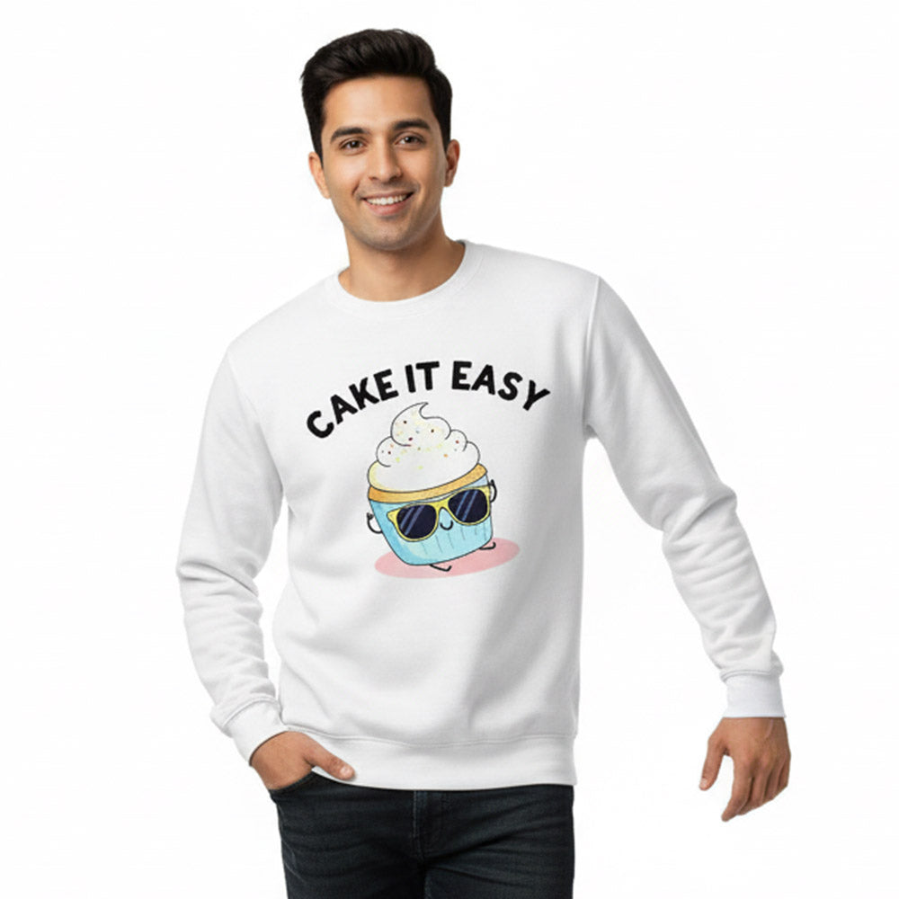 Cake It Easy - White Baking Sweatshirt