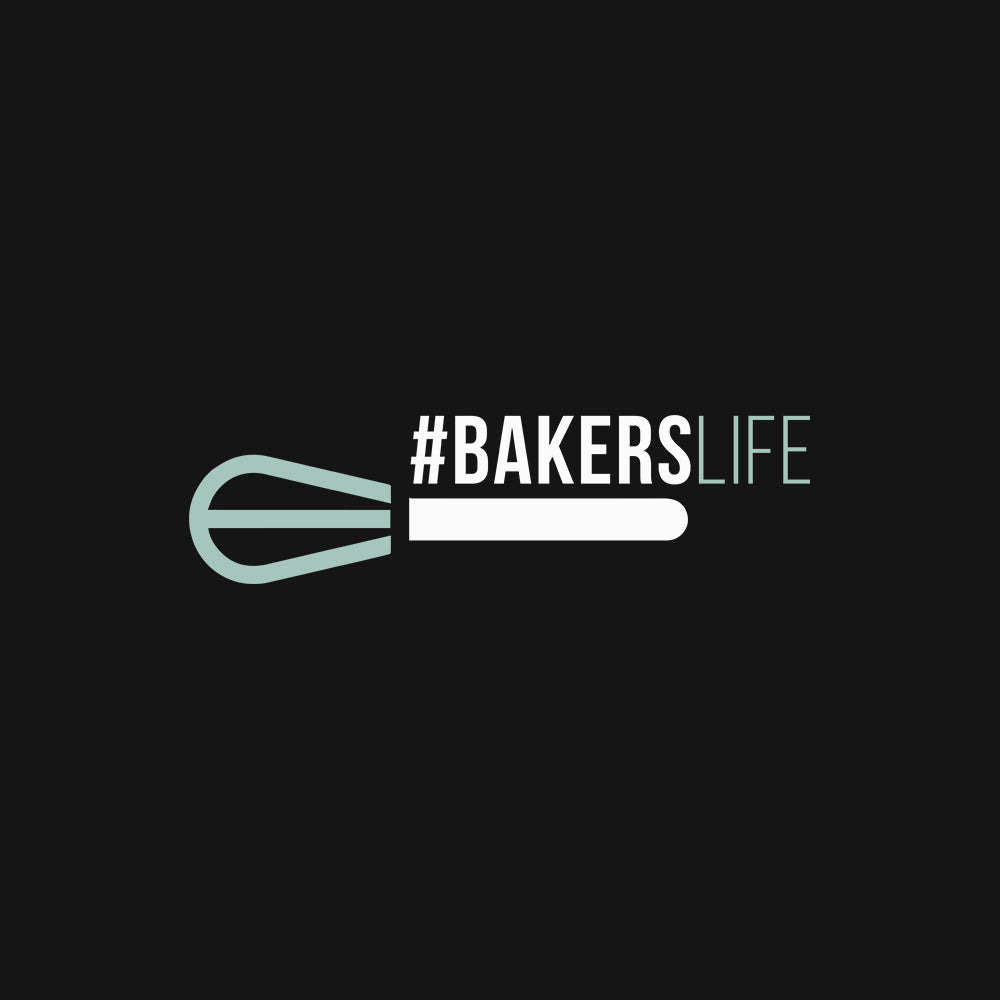 Baker's Life - Black Round Neck Baking T-shirt