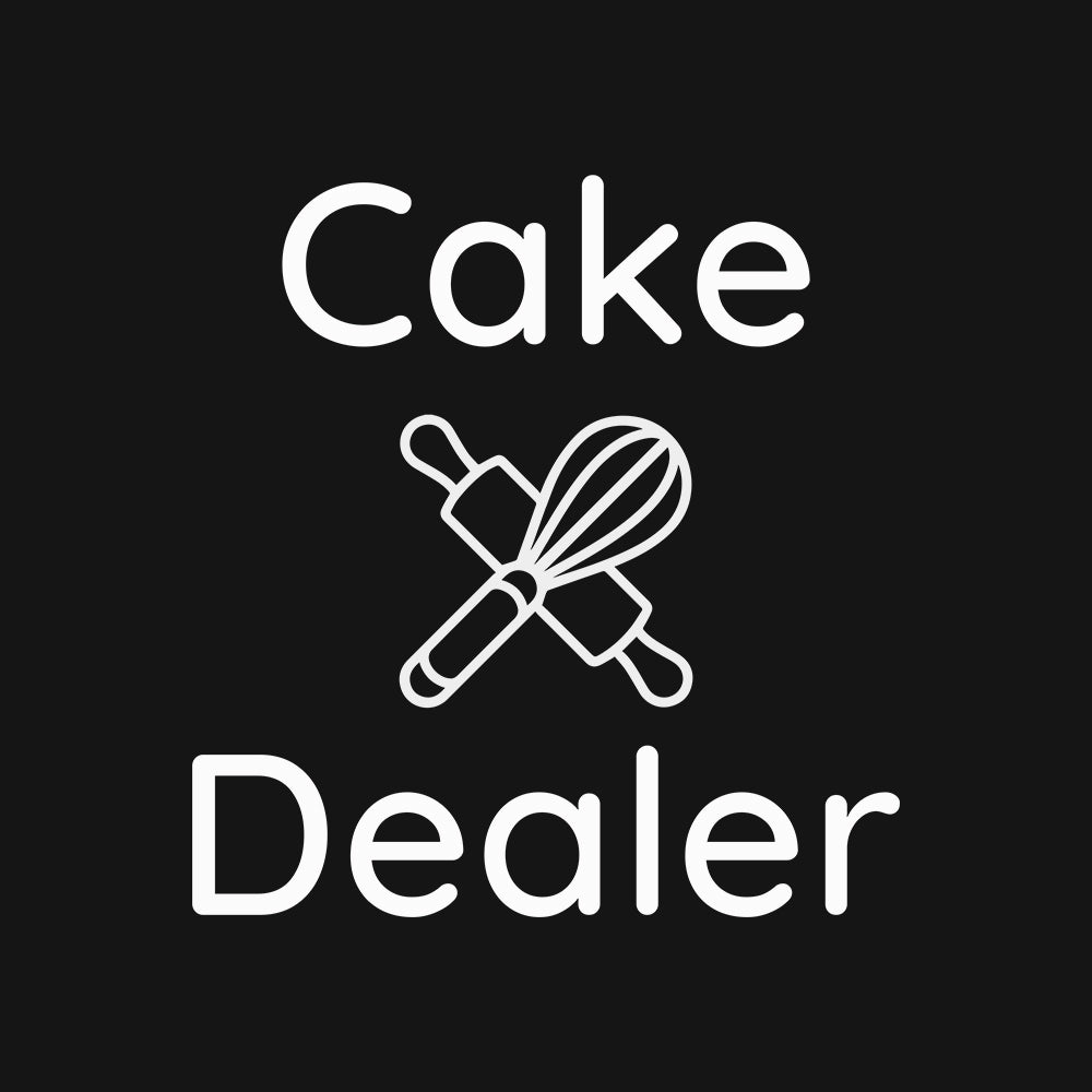 Cake Dealer - Black Round Neck Baking T-shirt