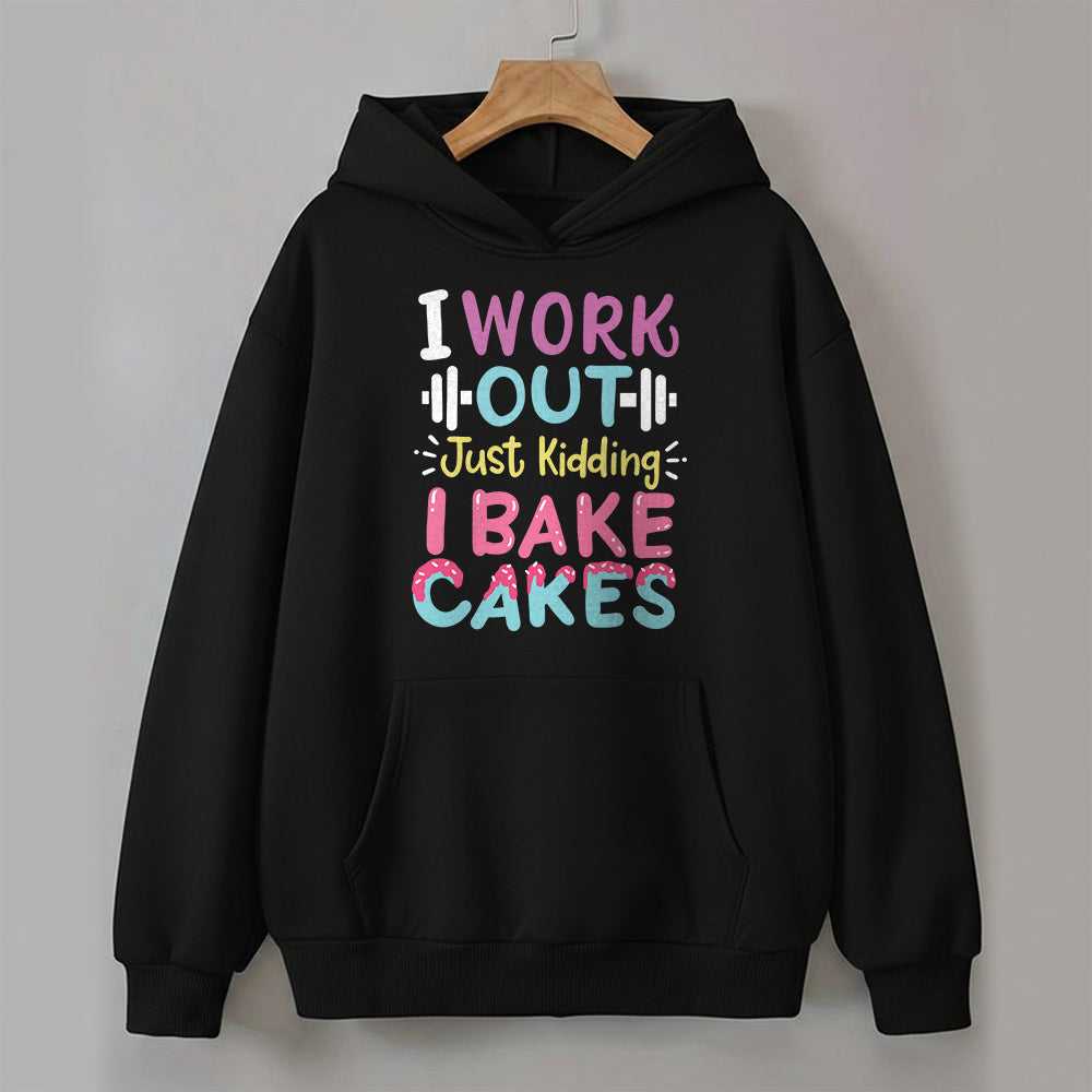 I Bake Cakes - Black Baking Hoodie