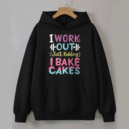 I Bake Cakes - Black Baking Hoodie