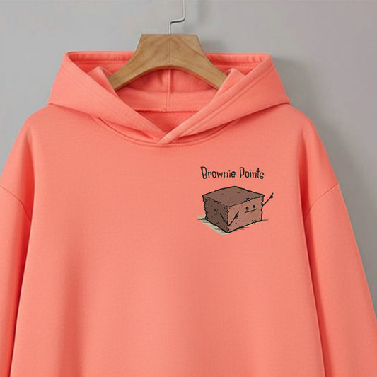 Brownie Points - Coral Baking Hoodie