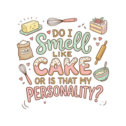 Smell Like Cake - White Baking Hoodie