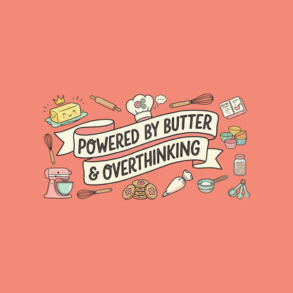 Powered by Butter - Coral Baking Sweatshirt