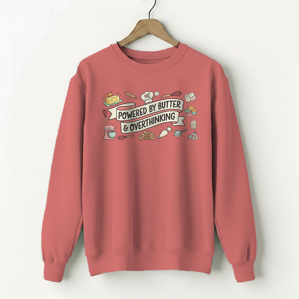 Powered by Butter - Coral Baking Sweatshirt