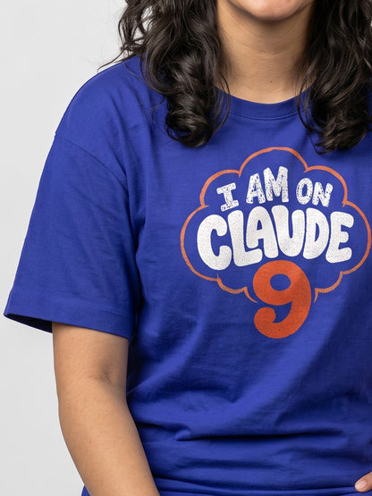Claude Nine- Royal Blue Round Neck A.I. Tshirt