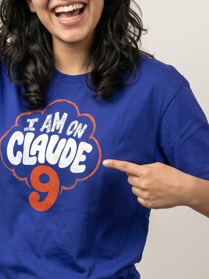 Claude Nine- Royal Blue Round Neck A.I. Tshirt
