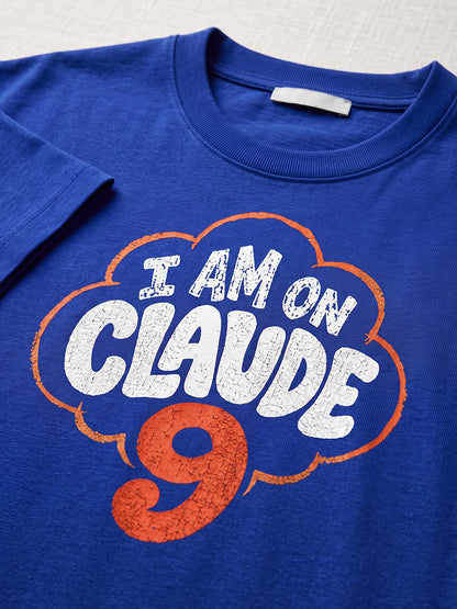 Claude Nine- Royal Blue Round Neck A.I. Tshirt