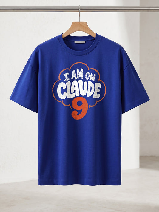 Claude Nine- Royal Blue Round Neck A.I. Tshirt