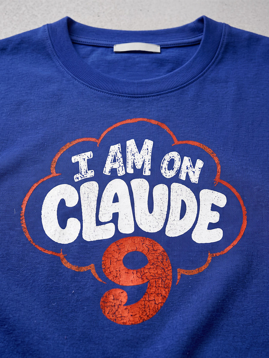 Claude Nine- Royal Blue Round Neck A.I. Tshirt