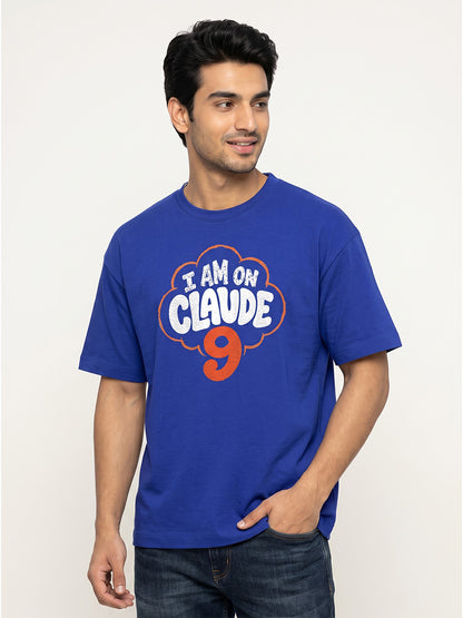 Claude Nine- Royal Blue Round Neck A.I. Tshirt