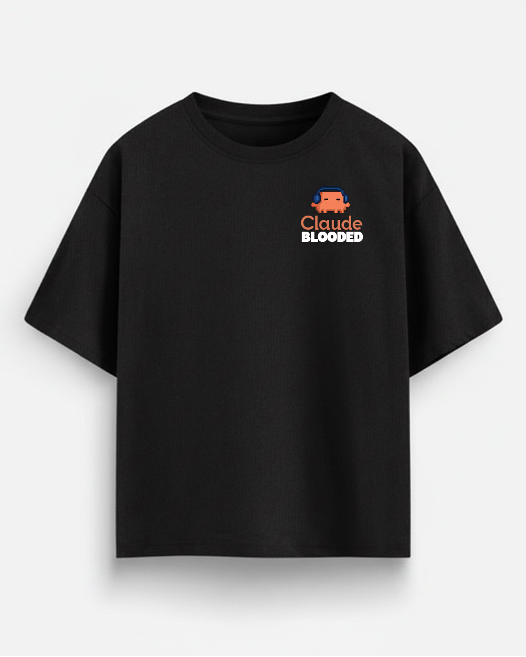 Claude Blooded- Black Oversized A.I. Tshirt
