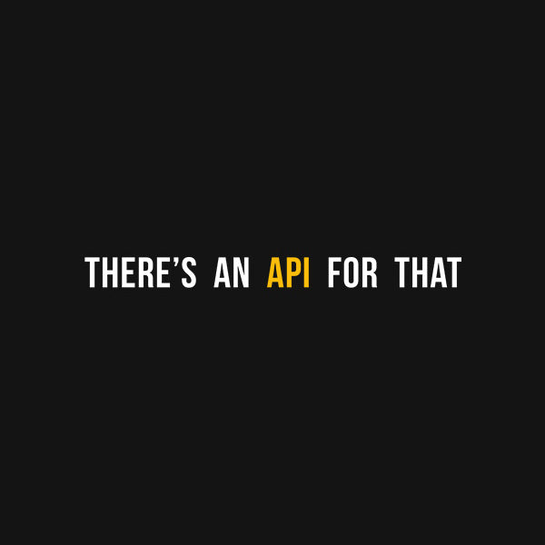 API For That- Black Round Neck Coding T-shirt