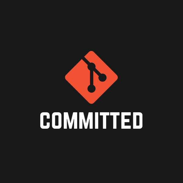 Committed- Black Round Neck Coding T-shirt