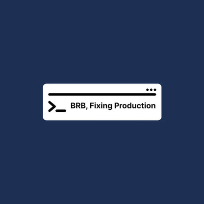 Fixing Production- Navy Blue Round Neck Coding T-shirt