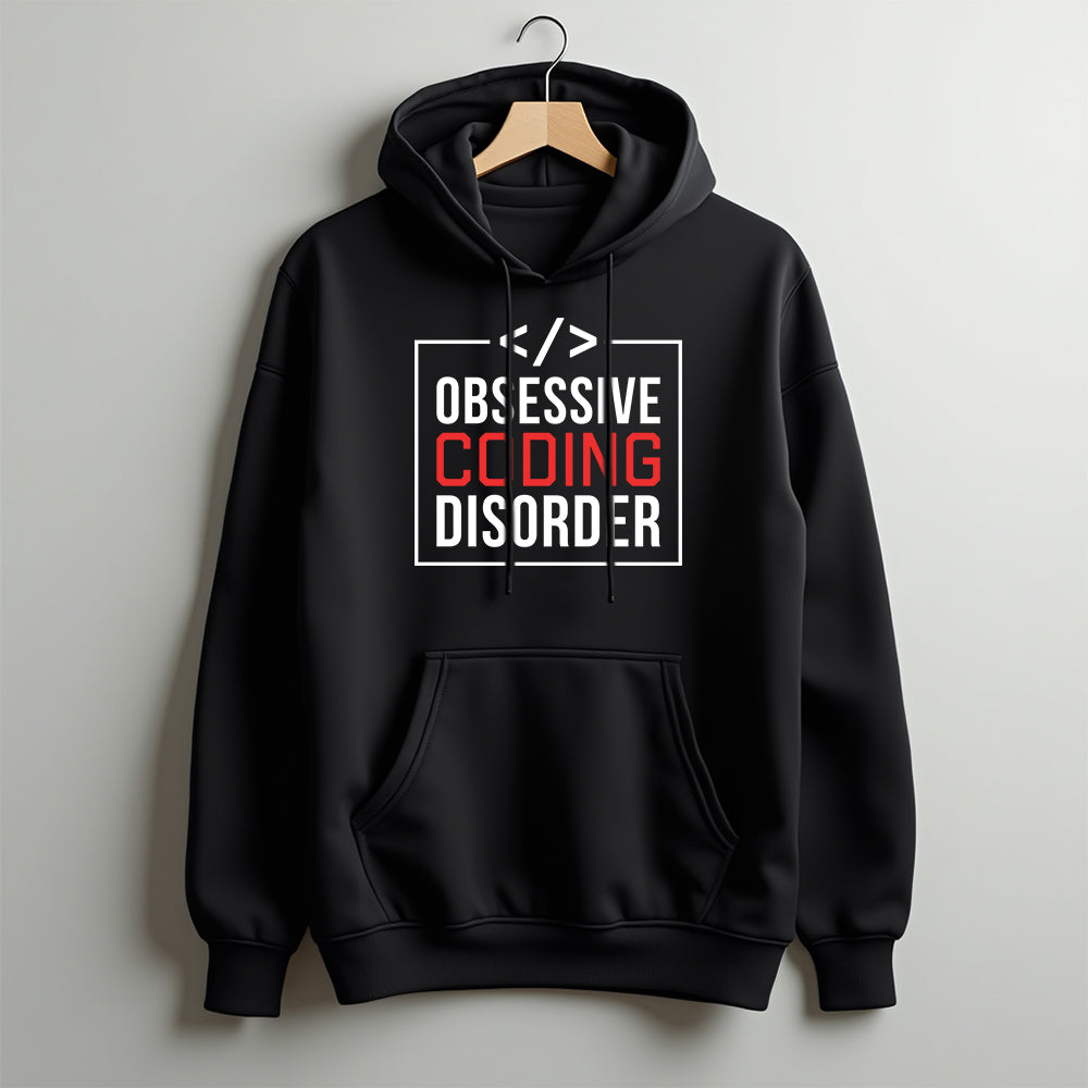 Obsessive Coding Disorder- Black Coding Hoodie