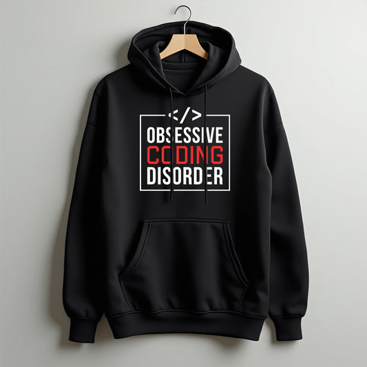 Obsessive Coding Disorder- Black Coding Hoodie