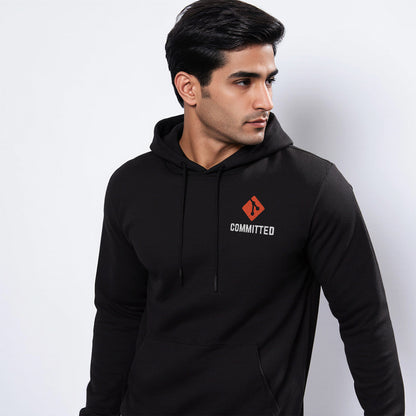 Committed - Black Coding Hoodie
