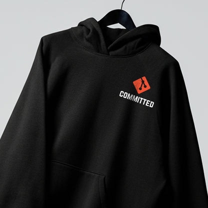 Committed - Black Coding Hoodie