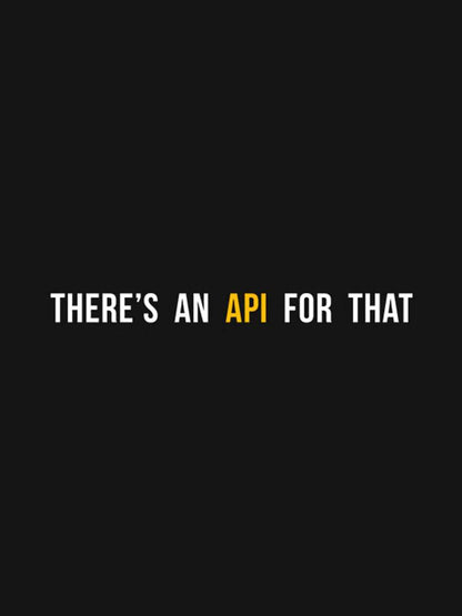 API For That- Black Round Neck Coding T-shirt