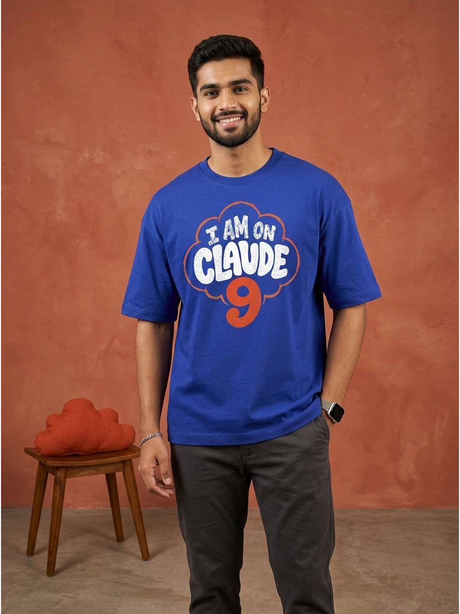 Claude Nine- Royal Blue Round Neck A.I. Tshirt