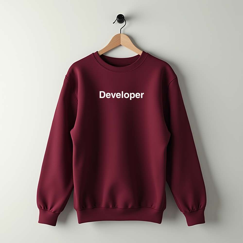 Developer Word- Maroon Coding Sweatshirt – GeekOTee