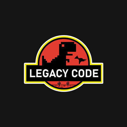 Legacy Code- Black Round Neck Coding T-shirt