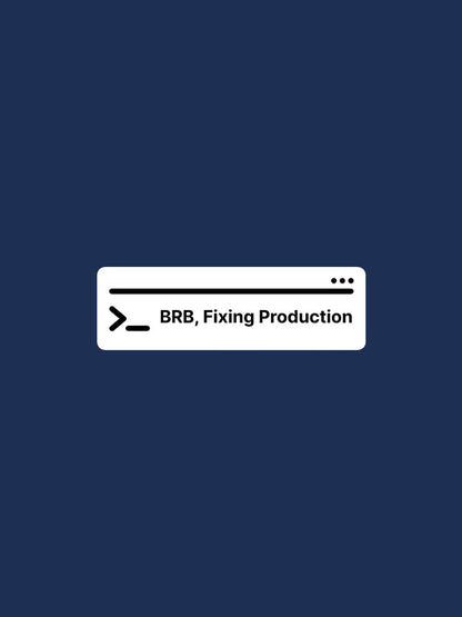 Fixing Production- Navy Blue Round Neck Coding T-shirt