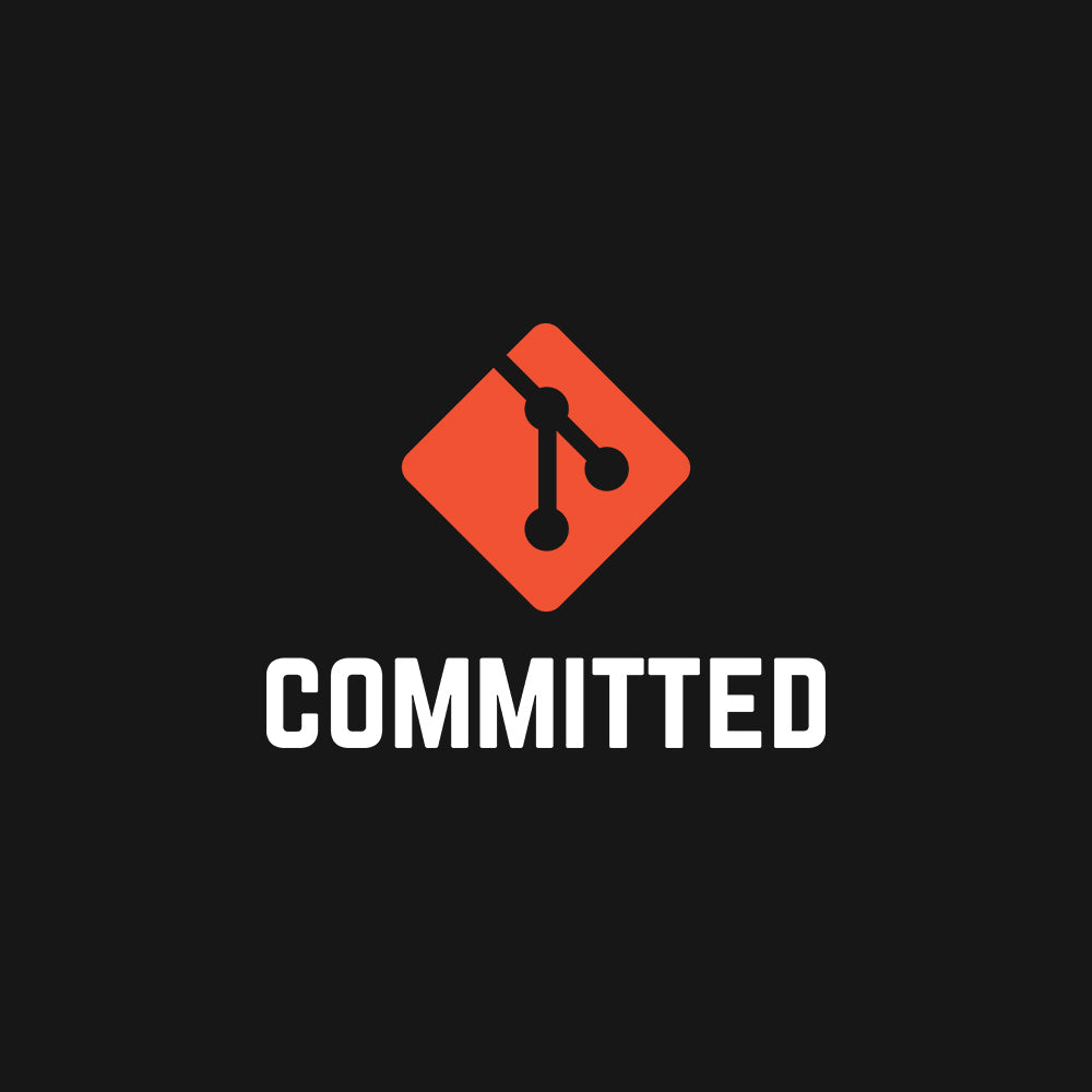 Committed - Black Coding Hoodie