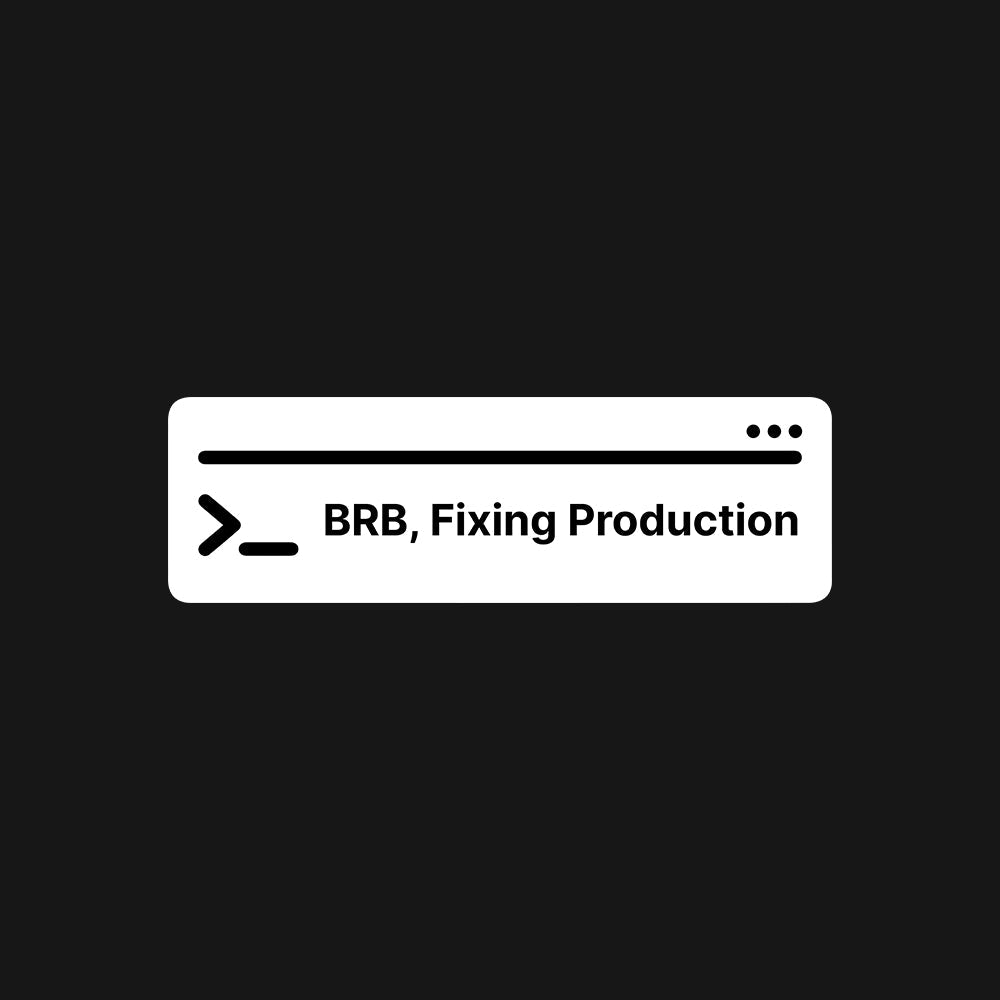 Fixing Production - Black Coding Hoodie