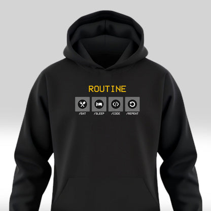 Eat Sleep Code - Black Coding Hoodie