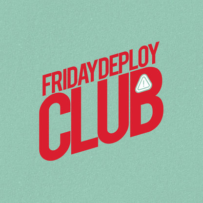 Friday Deploy Club- Mint Coding Oversized Tshirt