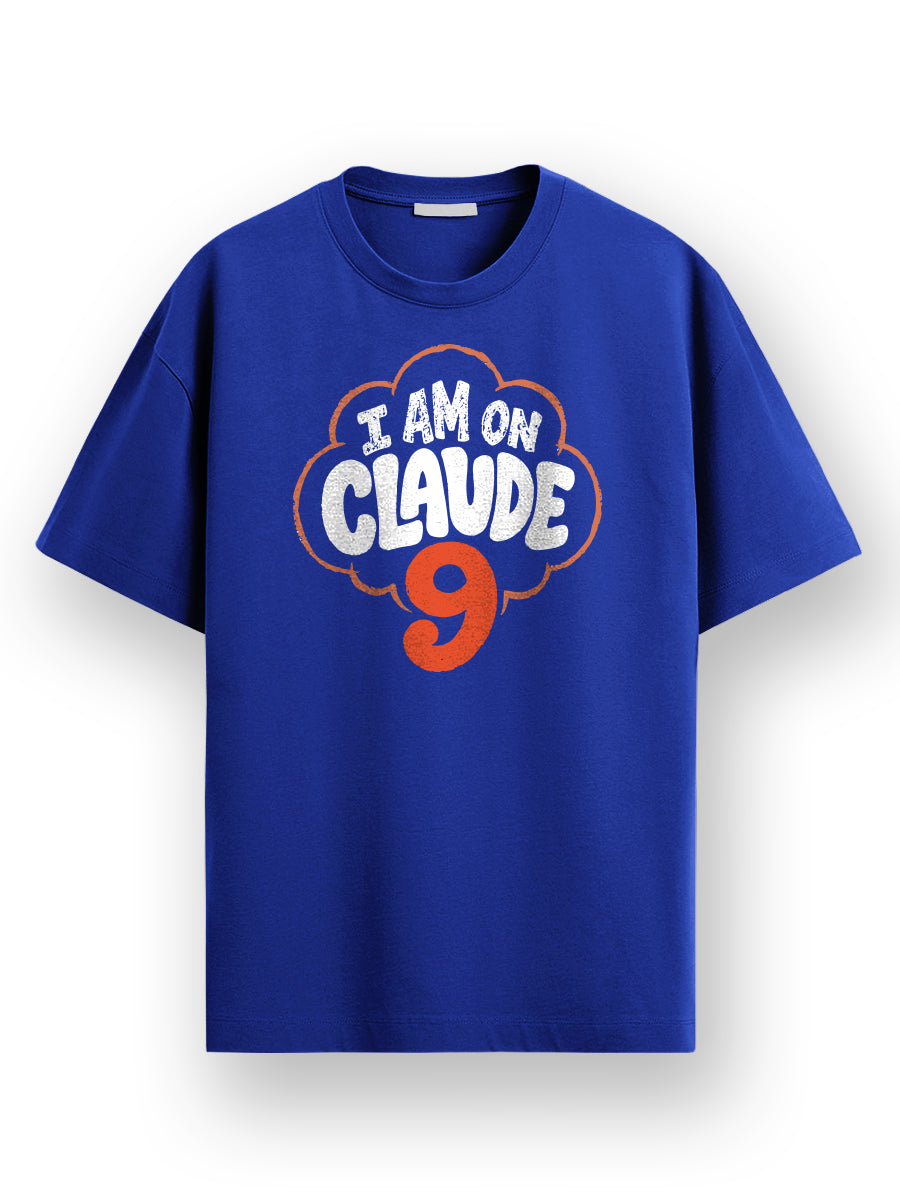 Claude Nine- Royal Blue Round Neck A.I. Tshirt
