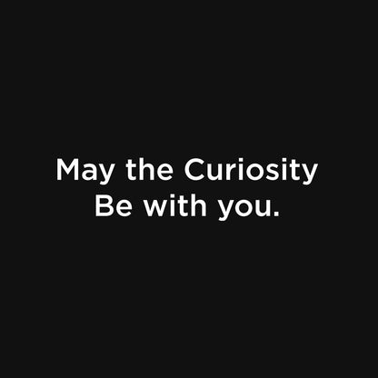 Curiosity With You- Black Round Neck Corporate T-shirt