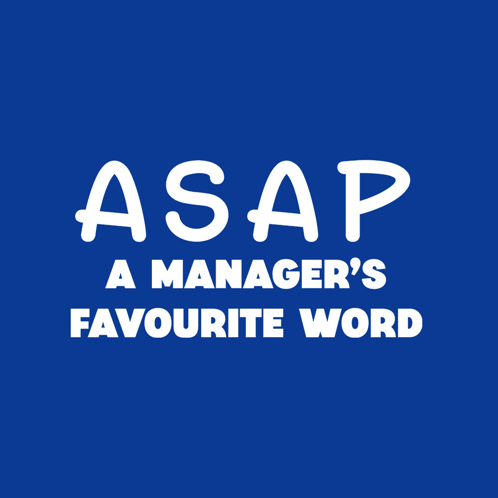 ASAP- Royal Blue Round Neck Corporate T-shirt