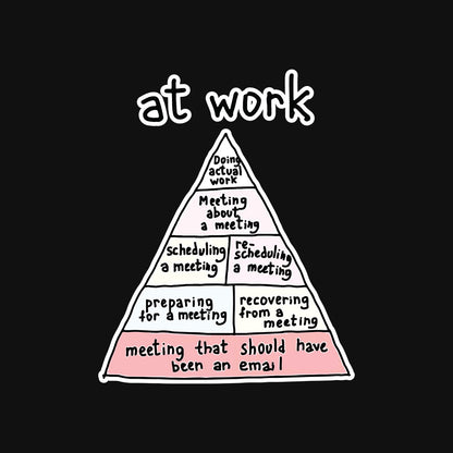 At Work - Black Corporate Round Neck T-shirt