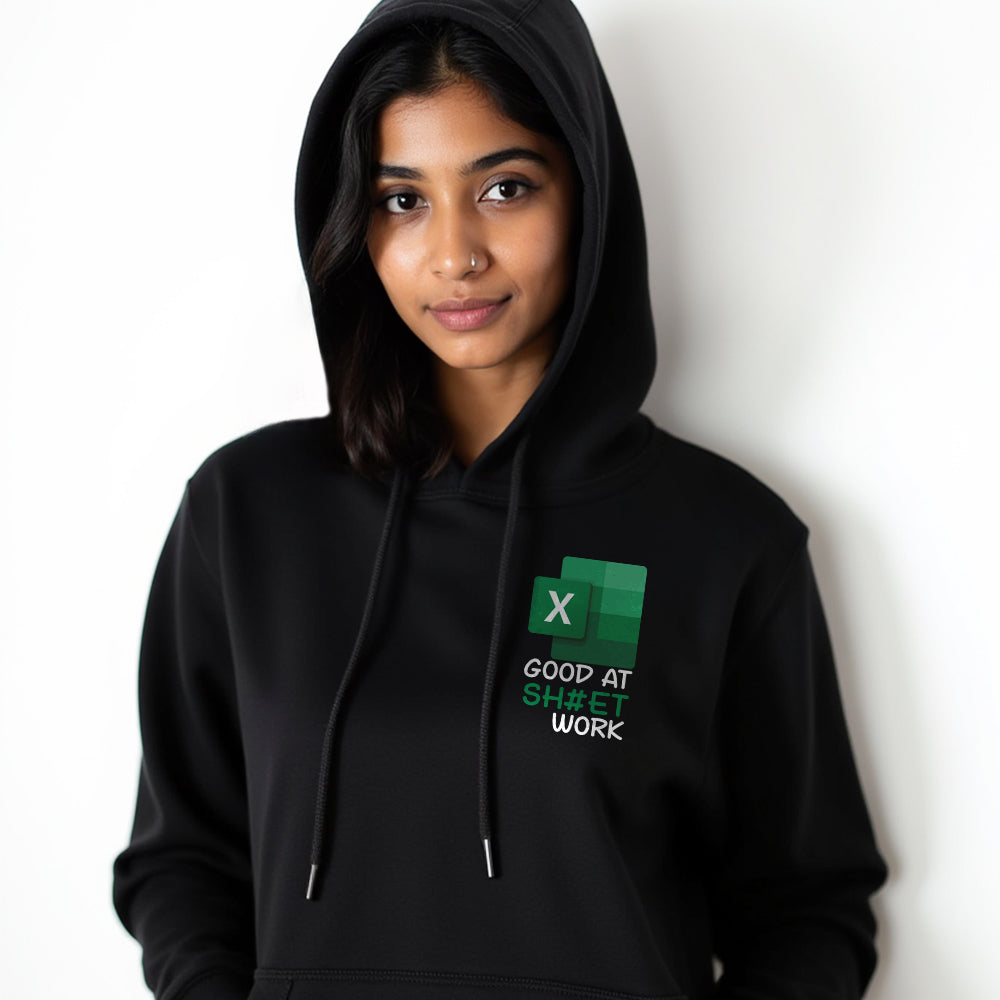 Sheet Work - Black Corporate Hoodie