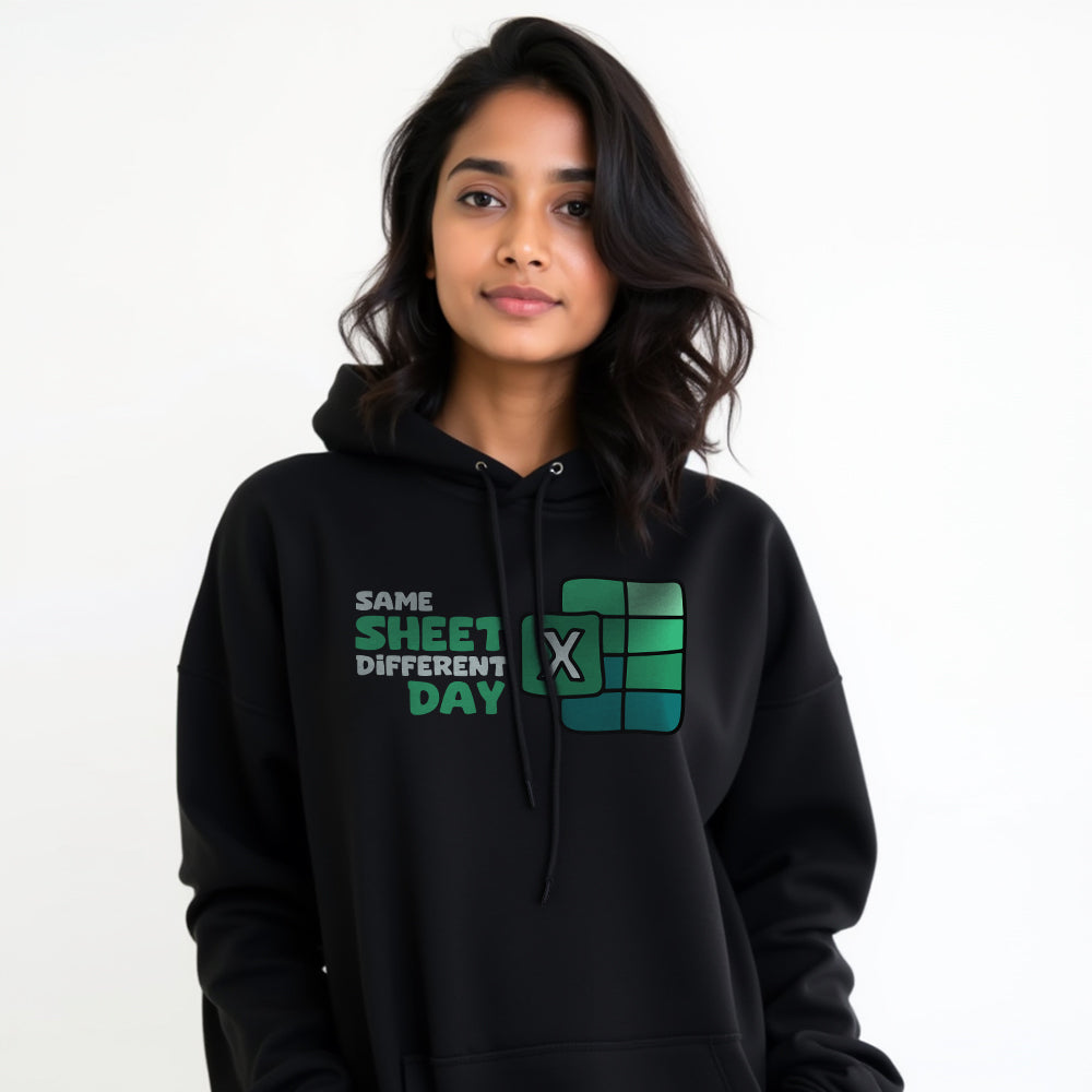 Same Sheet - Black Corporate Hoodie