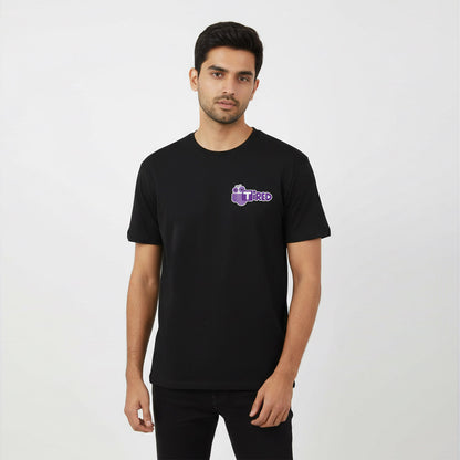 Tired - Black Corporate Round Neck T-shirt