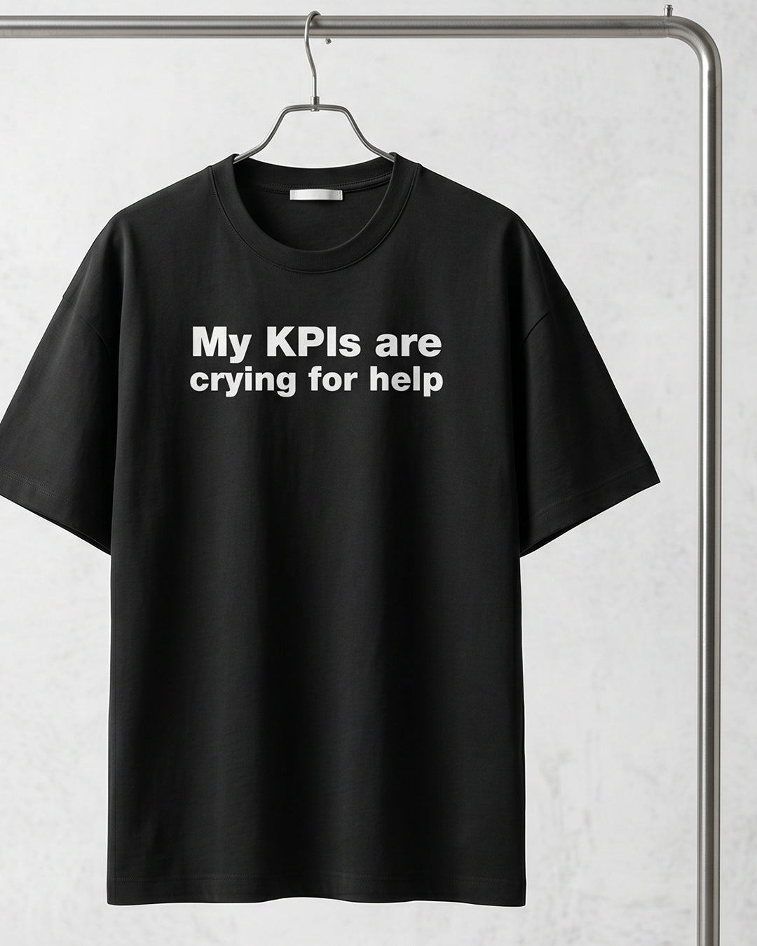 My KPIs Are- Black Round Neck Corporate T-shirt