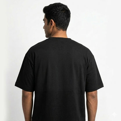 Excel Under Pressure- Black Round Neck Corporate T-shirt