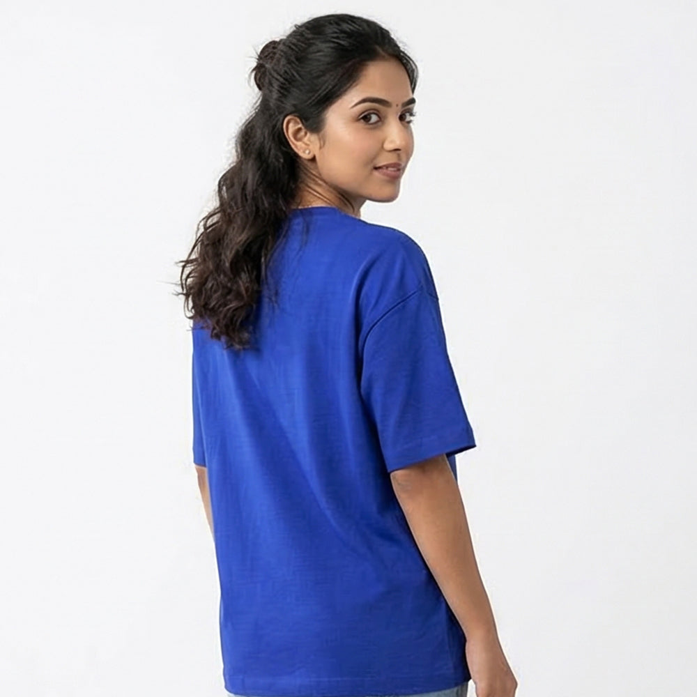 ASAP- Royal Blue Round Neck Corporate T-shirt