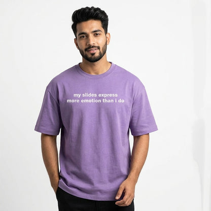 My Slides- Lavender Round Neck Corporate T-shirt