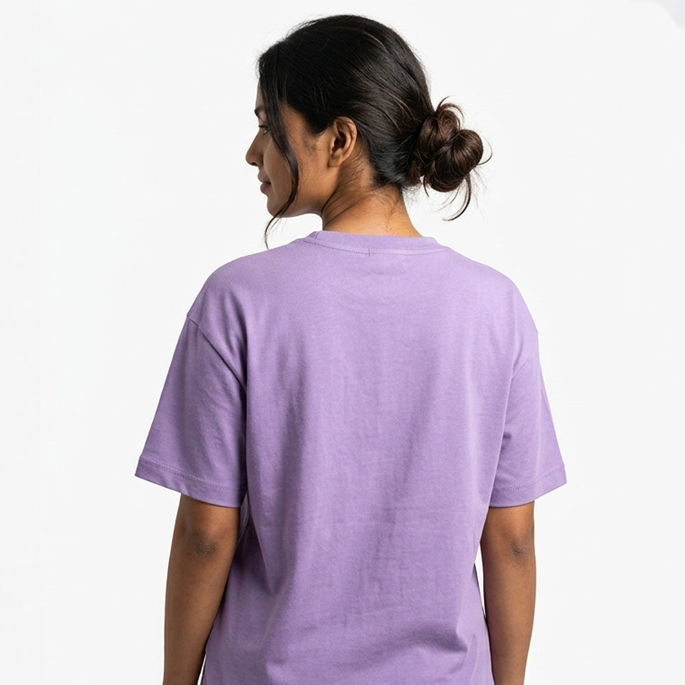 My Slides- Lavender Round Neck Corporate T-shirt